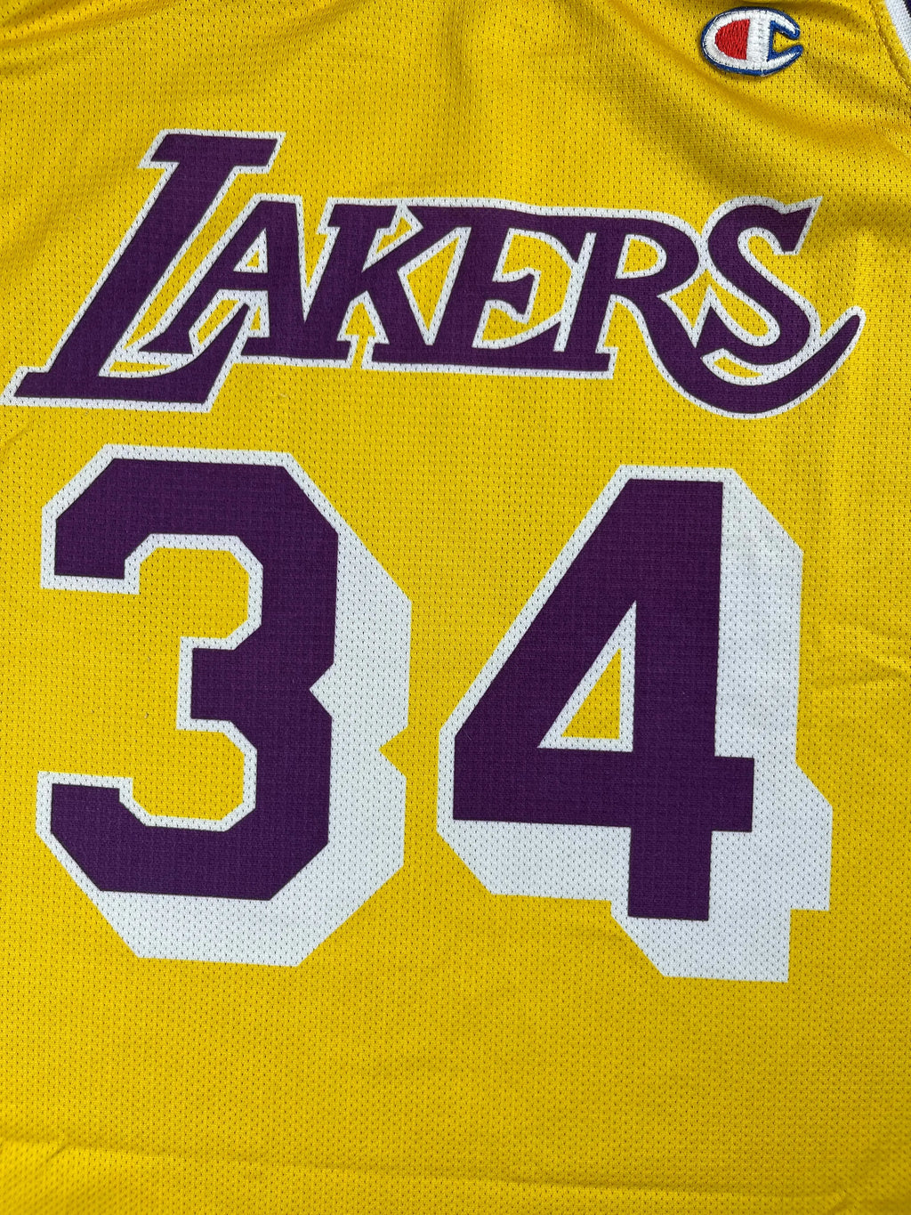 Shaquille O'Neal #34 - Los Angeles Lakers Home 1997-1999 - Champion (L) - Maillot NBA