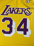 Shaquille O'Neal #34 - Los Angeles Lakers Home 1997-1999 - Champion (L) - Maillot NBA
