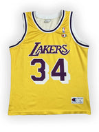 Shaquille O'Neal #34 - Los Angeles Lakers Home 1997-1999 - Champion (L) - Maillot NBA Champion