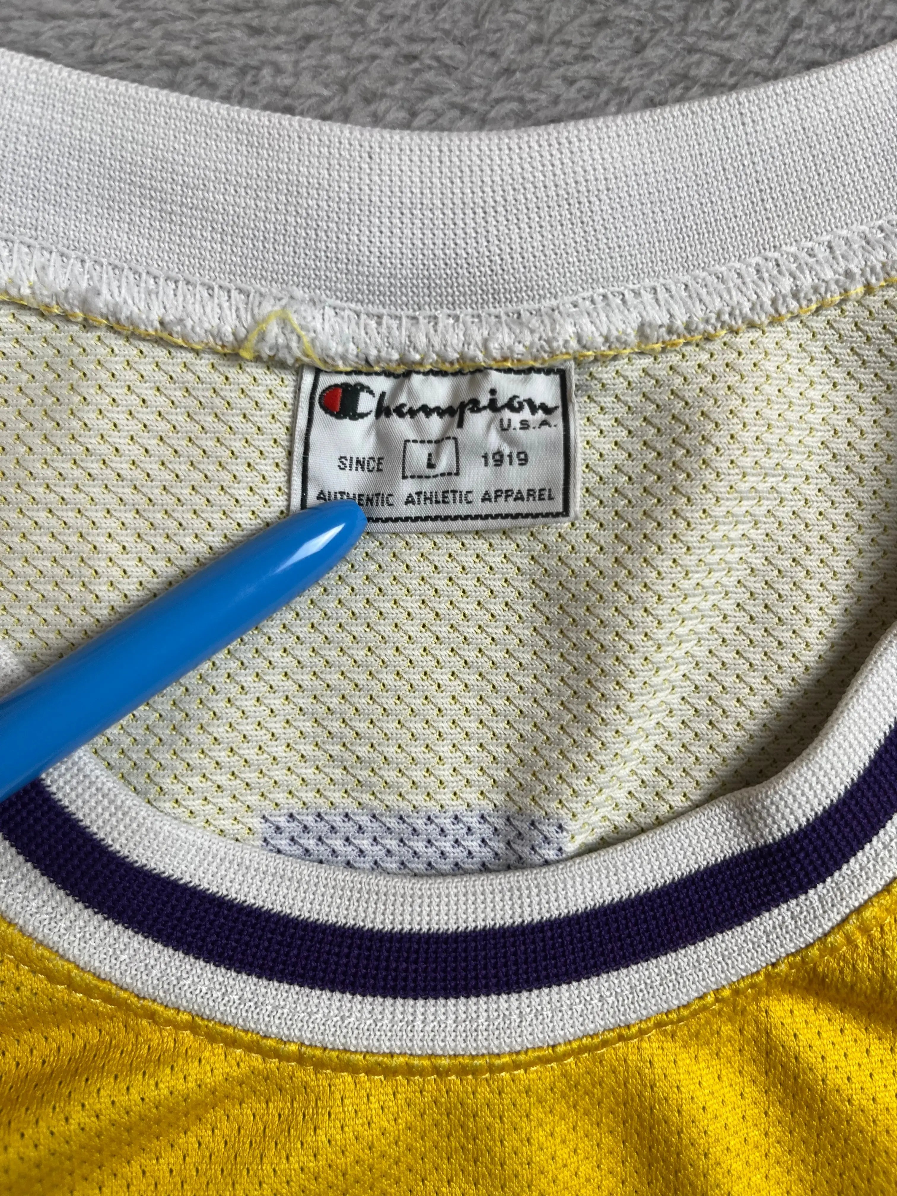 Shaquille O'Neal #34 - Los Angeles Lakers Home 1997-1999 - Champion (L) - Maillot NBA Champion