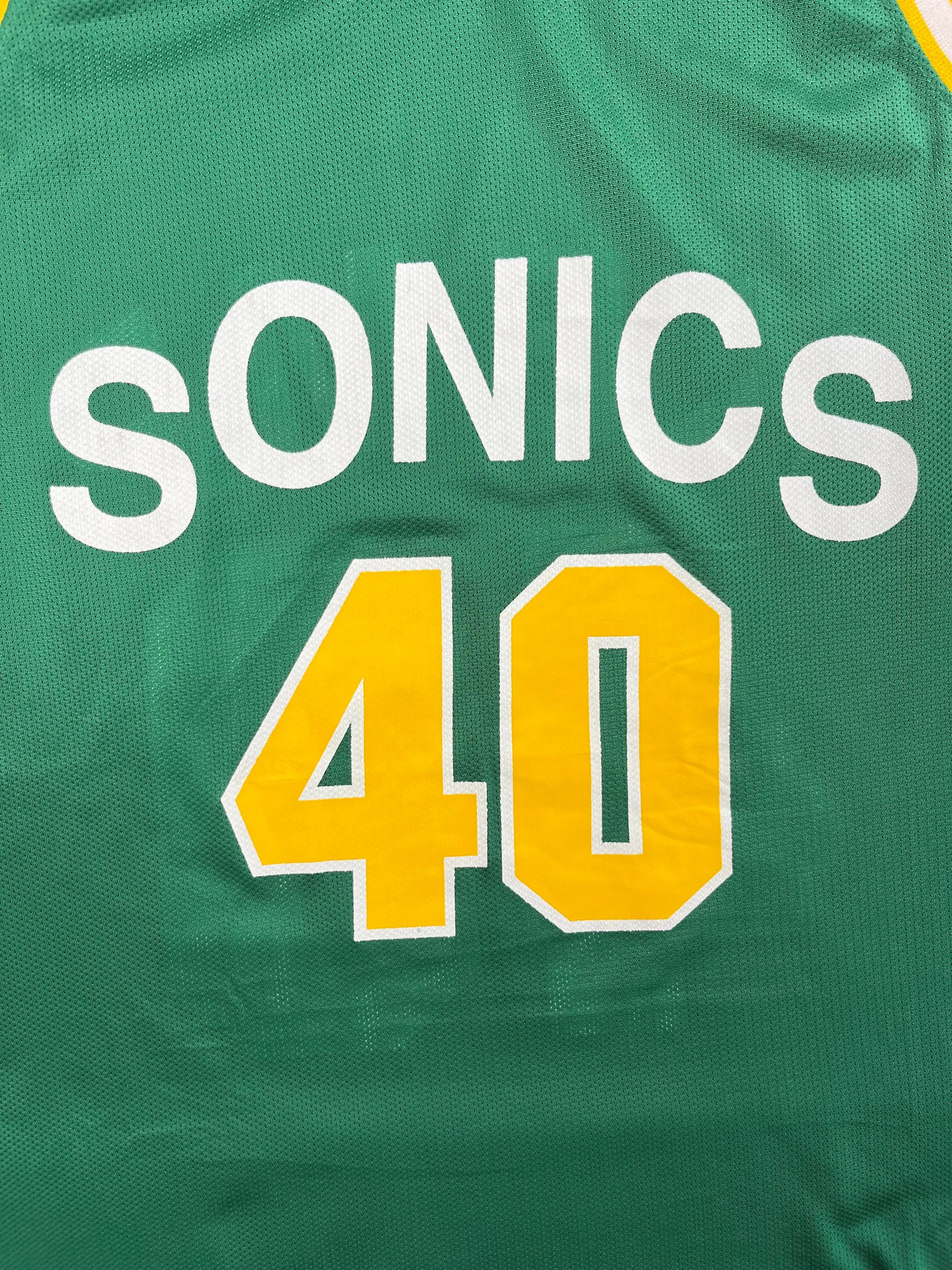 Shawn Kemp #40 - Seattle SuperSonics Away 1990-1995 - Champion (L) - Maillot NBA