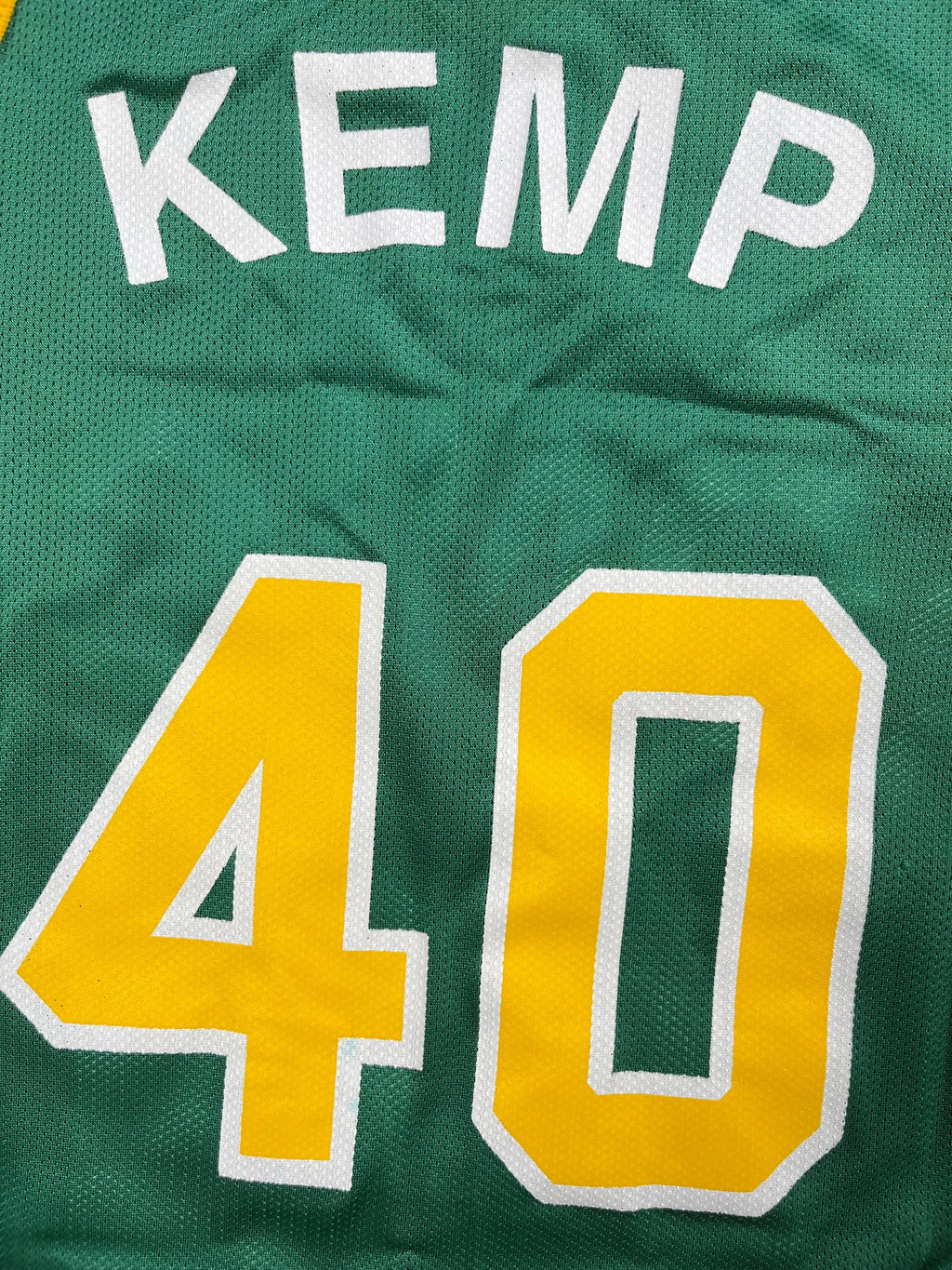 Shawn Kemp #40 - Seattle SuperSonics Away 1990-1995 - Champion (XS/S) - Maillot NBA