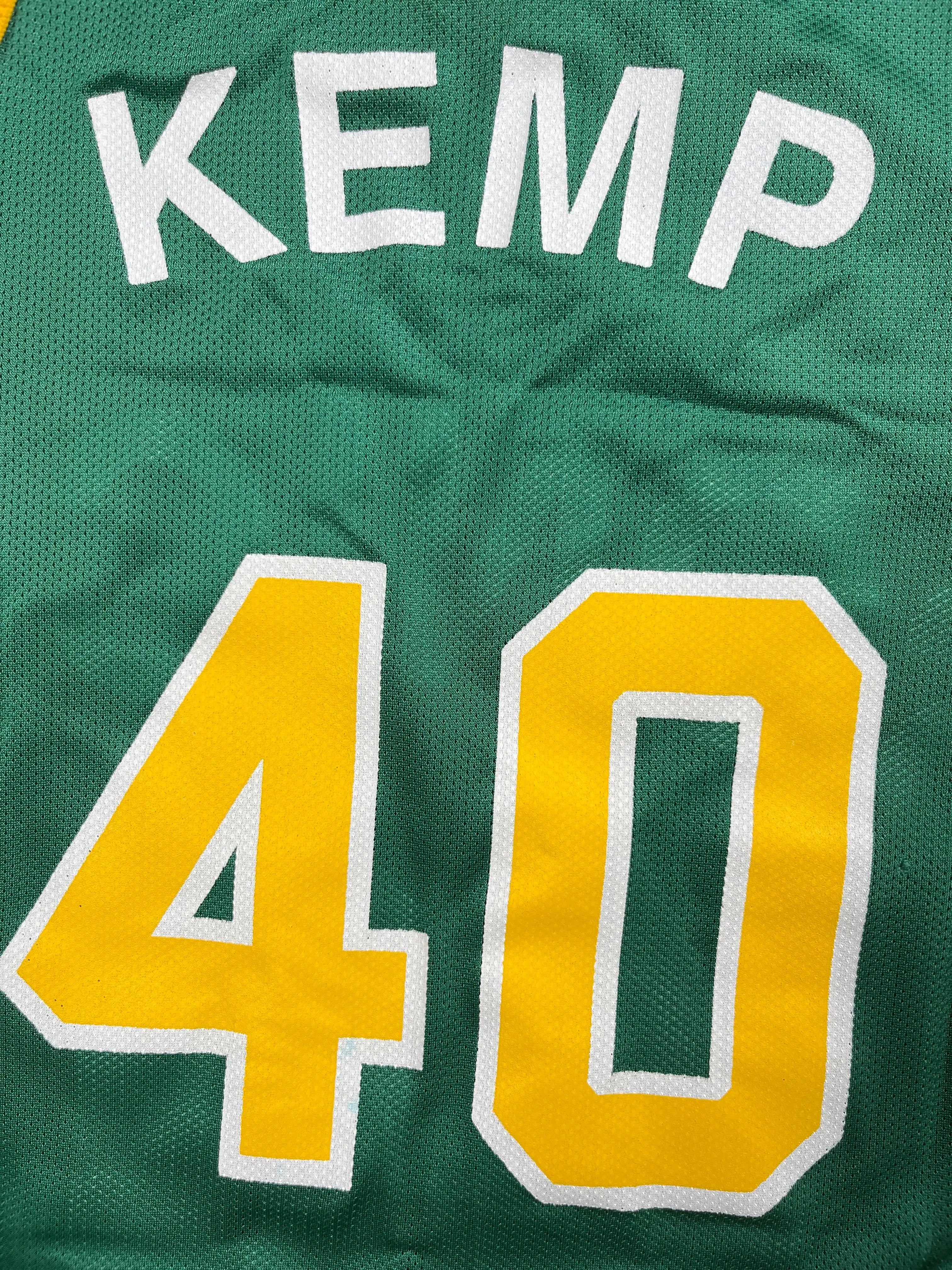 Shawn Kemp #40 - Seattle SuperSonics Away 1990-1995 - Champion (XS/S) - Maillot NBA