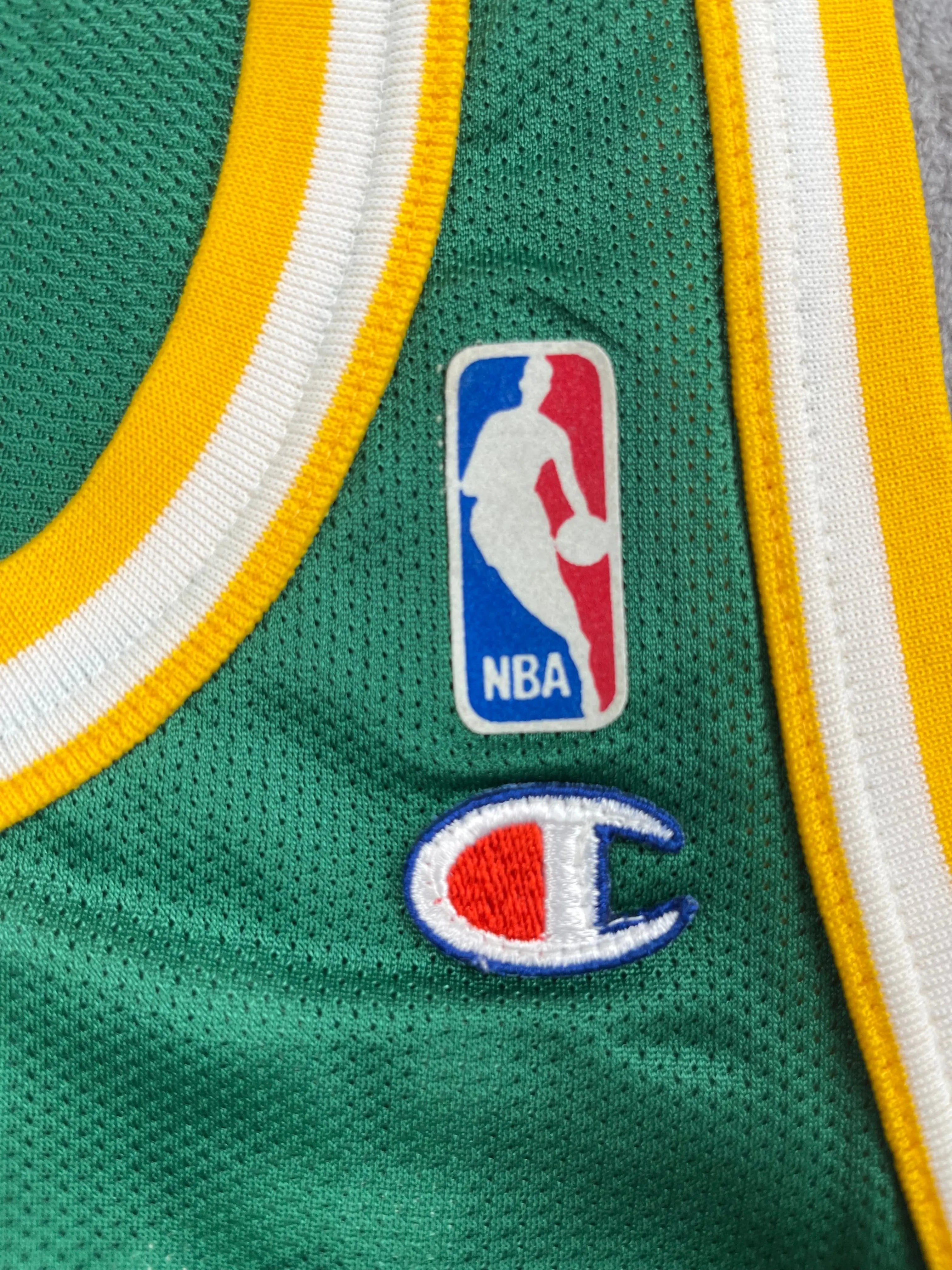 Shawn Kemp #40 - Seattle SuperSonics Away 1990-1995 - Champion (XS/S) - Maillot NBA