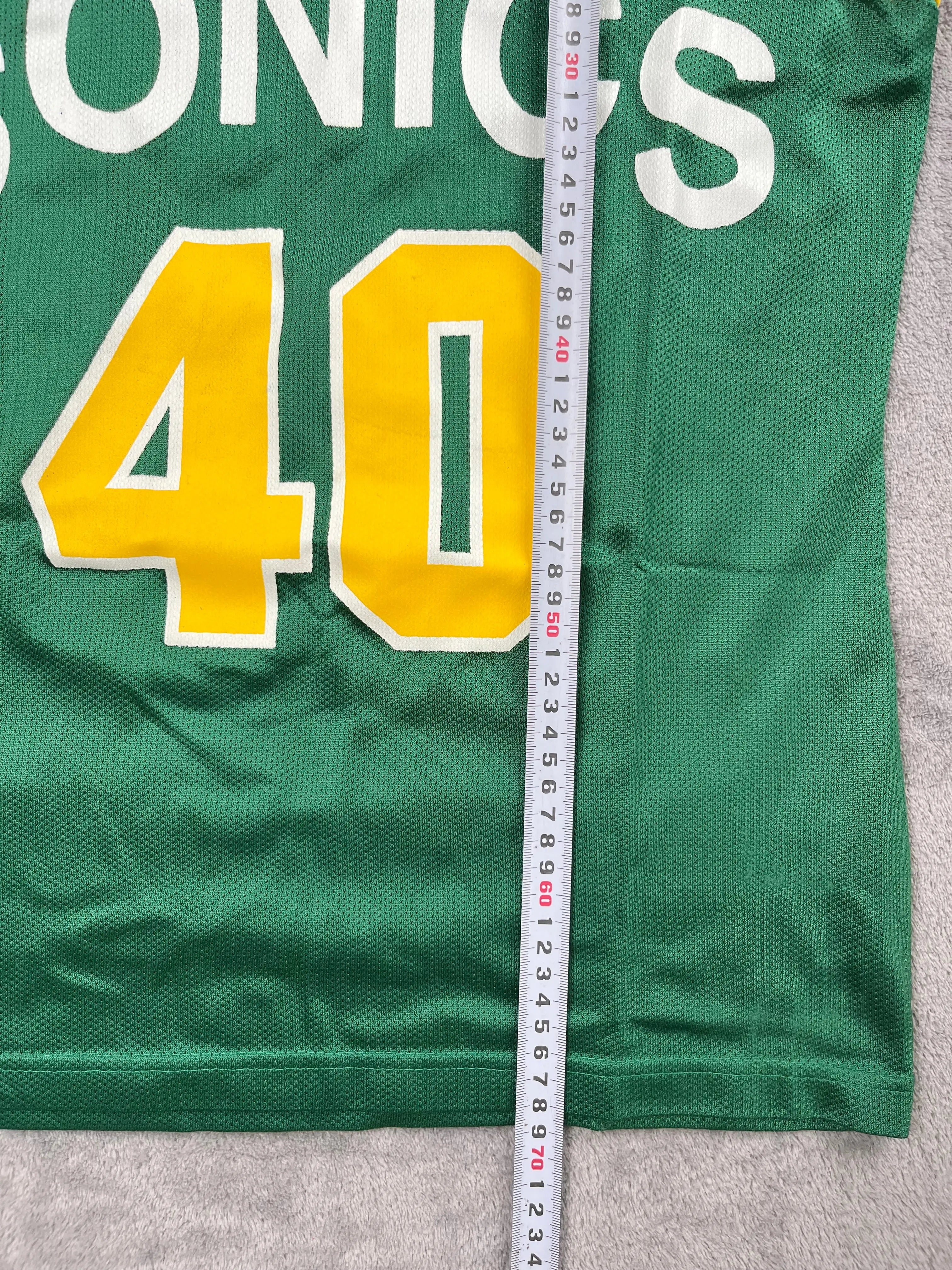 Shawn Kemp #40 - Seattle SuperSonics Away 1990-1995 - Champion (XS/S) - Maillot NBA