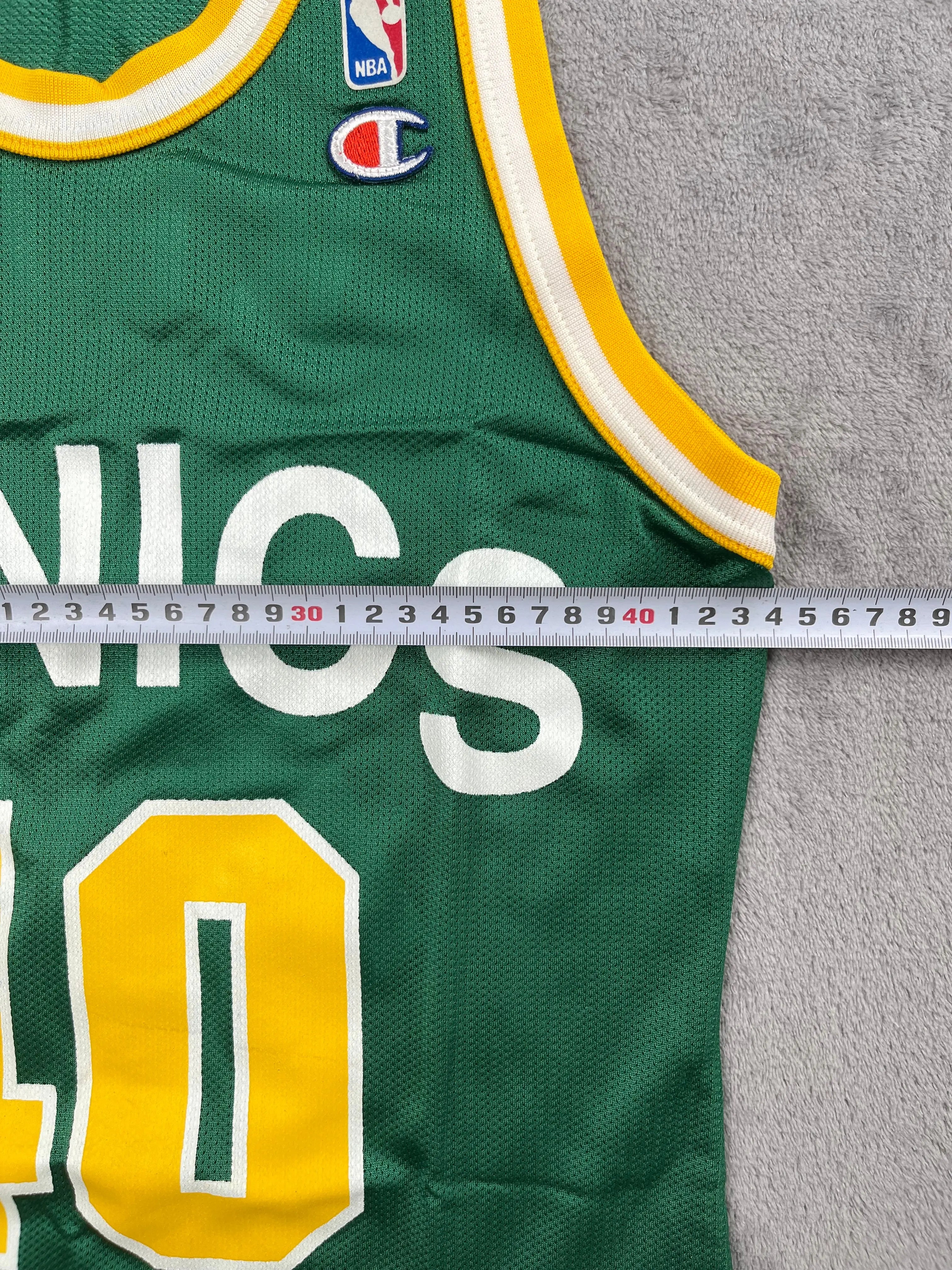 Shawn Kemp #40 - Seattle SuperSonics Away 1990-1995 - Champion (XS/S) - Maillot NBA