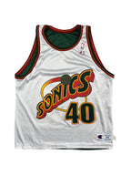 Shawn Kemp #40 - Seattle SuperSonics réversible 1996-1997 - Champion (M) - Maillot NBA