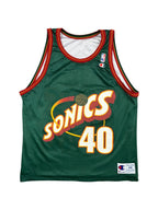 Shawn Kemp #40 - Seattle SuperSonics réversible 1996-1997 - Champion (M) - Maillot NBA