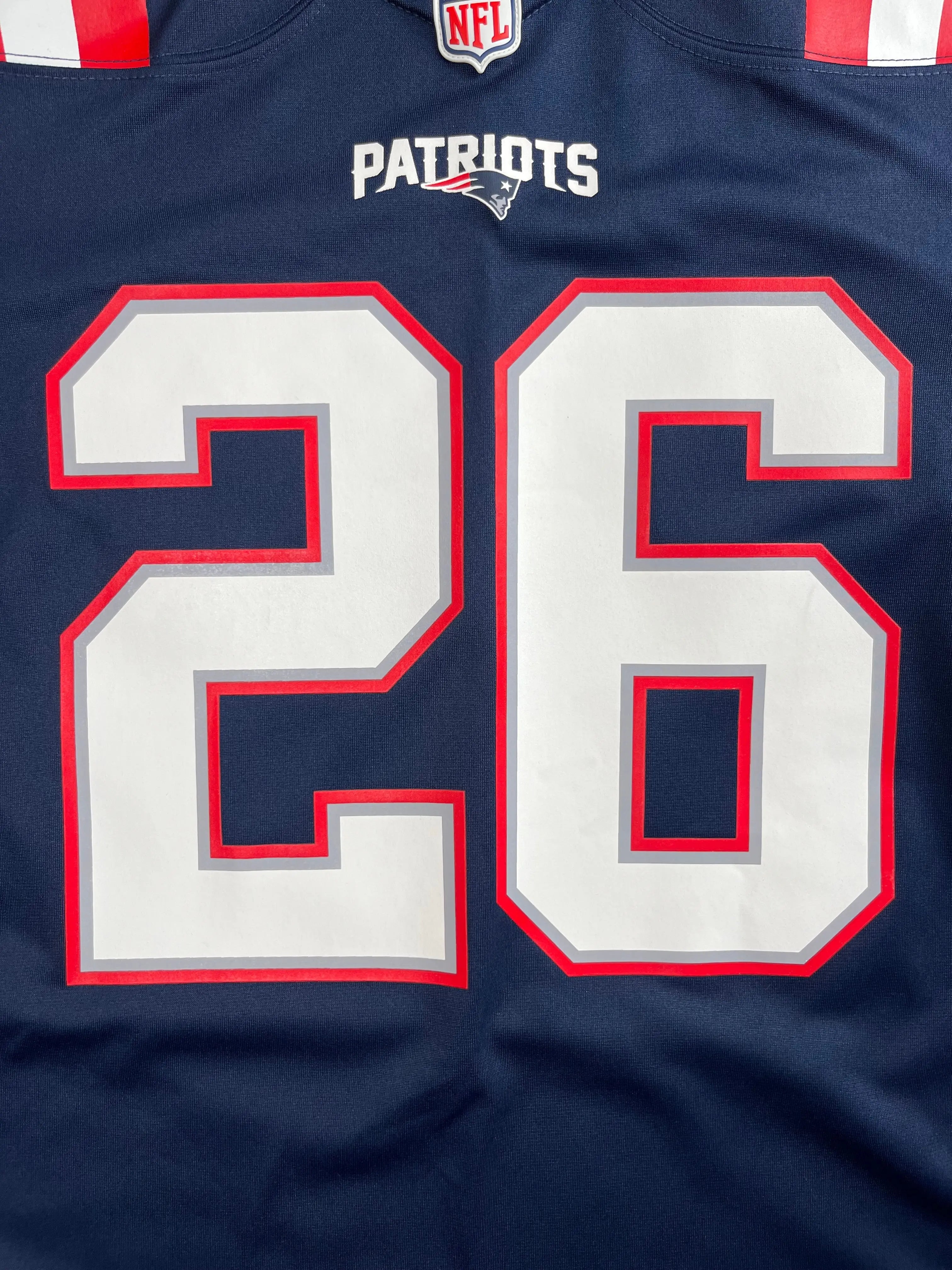 Sony Michel #26 - New England Patriots Home 2018-2020 - Nike (S) - Maillot NFL