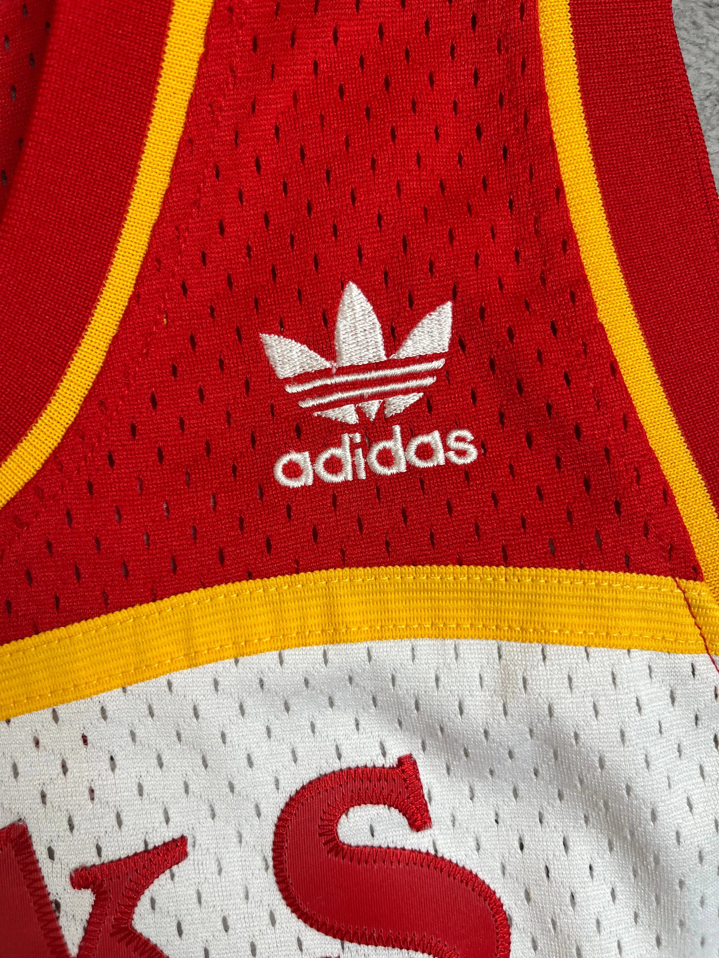 Spud Webb #4 - Atlanta Hawks Away 1986-1991 - Adidas Throwback (XL) - Maillot NBA Adidas