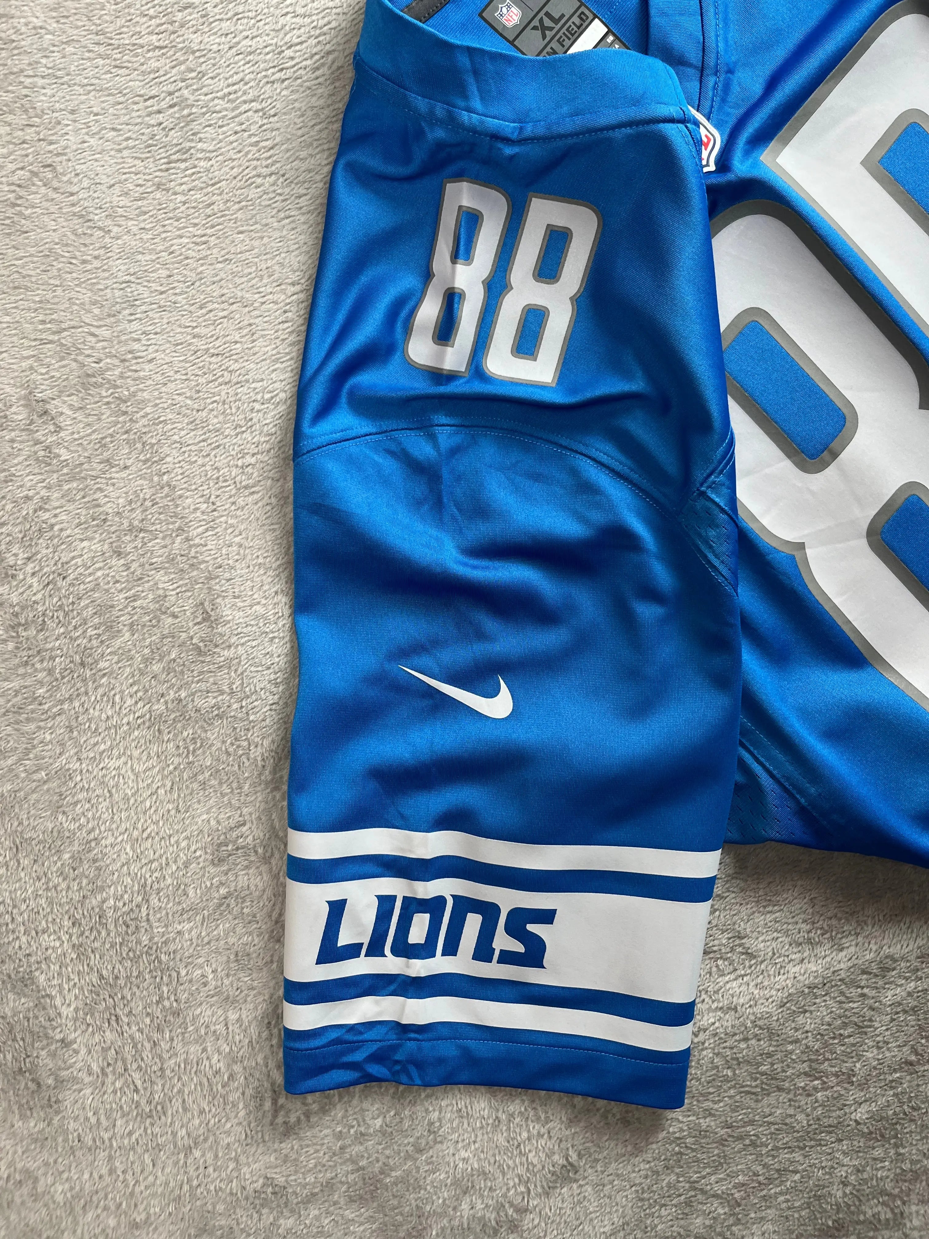 T.J. Hockenson #88 - Detroit Lions Home 2019-2022 - Nike (XL) - Maillot NFL Andwan Shop