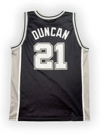 Tim Duncan #21 - San Antonio Spurs Away 1998-2010 - Champion (XL) - Maillot NBA Champion
