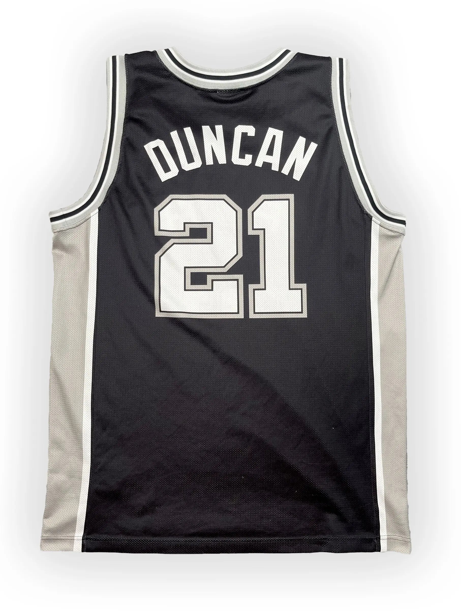 Tim Duncan #21 - San Antonio Spurs Away 1998-2010 - Champion (XL) - Maillot NBA Champion