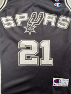 Tim Duncan #21 - San Antonio Spurs Away 2002-2010 - Champion (S) - Maillot NBA