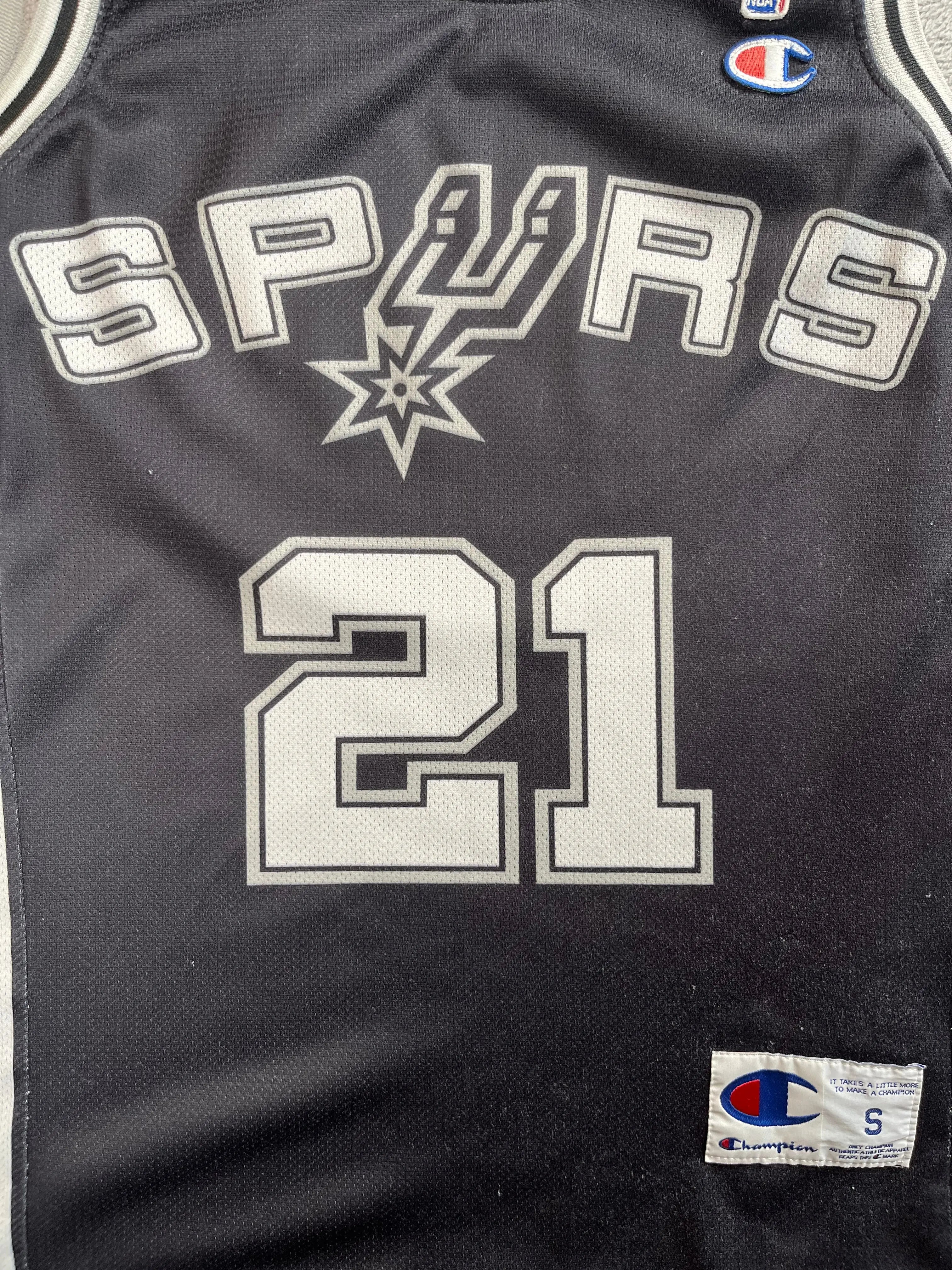 Tim Duncan #21 - San Antonio Spurs Away 2002-2010 - Champion (S) - Maillot NBA