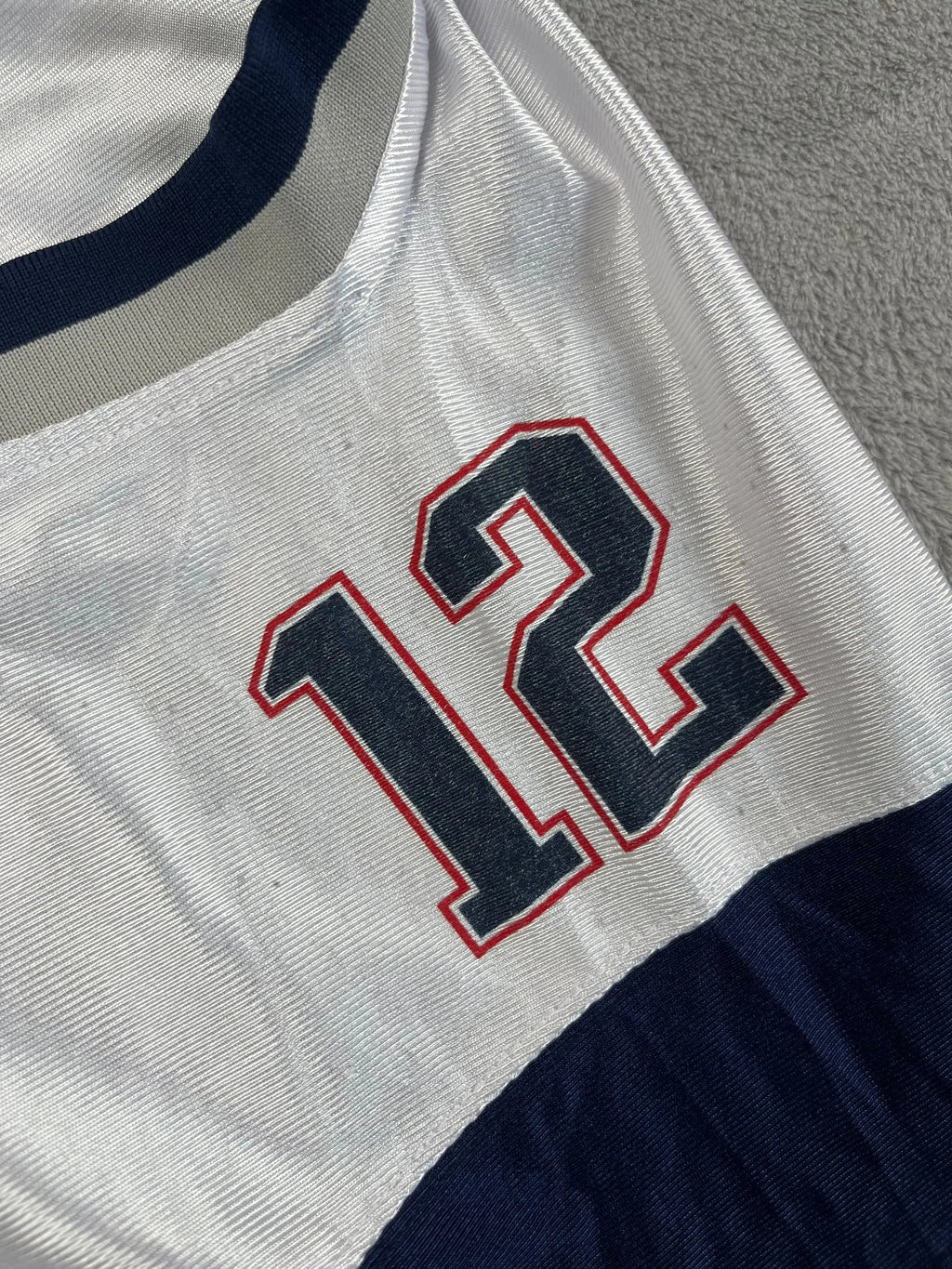 Tom Brady #12 - New England Patriots Away 2002-2011 - Reebok (M) - Maillot NFL
