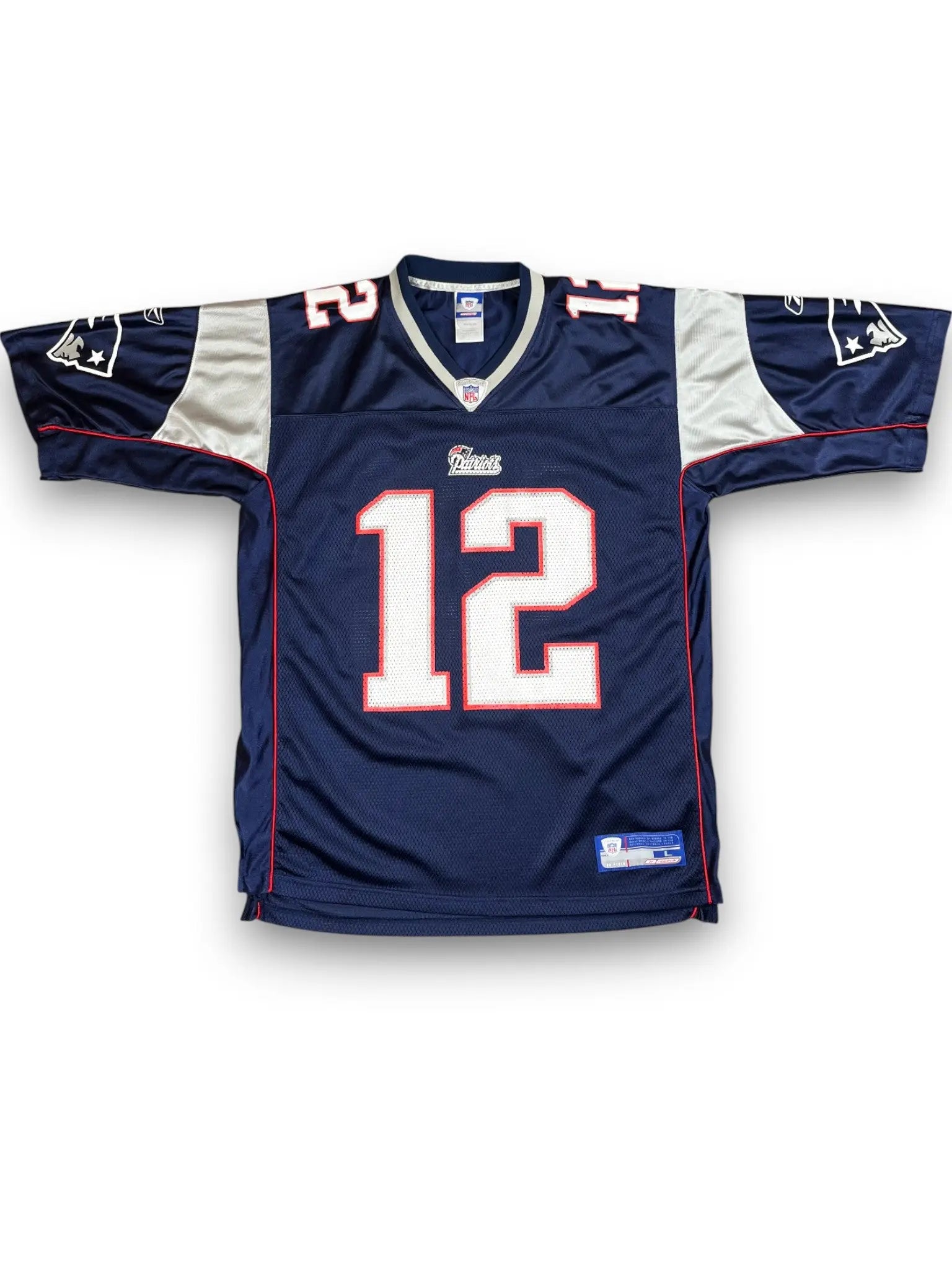Tom Brady #12 - New England Patriots Home 2002-2011 - Reebok (L) - Maillot NFL Reebok
