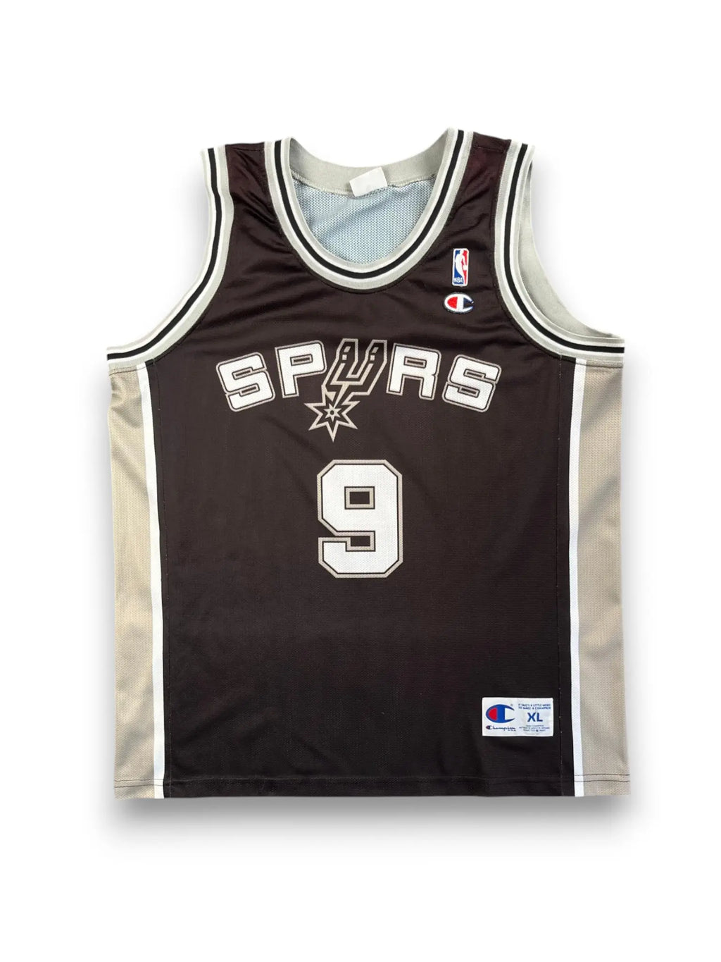 Tony Parker #9 - San Antonio Spurs Away 2002-2010 - Champion (L) - Maillot NBA