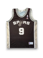 Tony Parker #9 - San Antonio Spurs Away 2002-2010 - Champion (L) - Maillot NBA