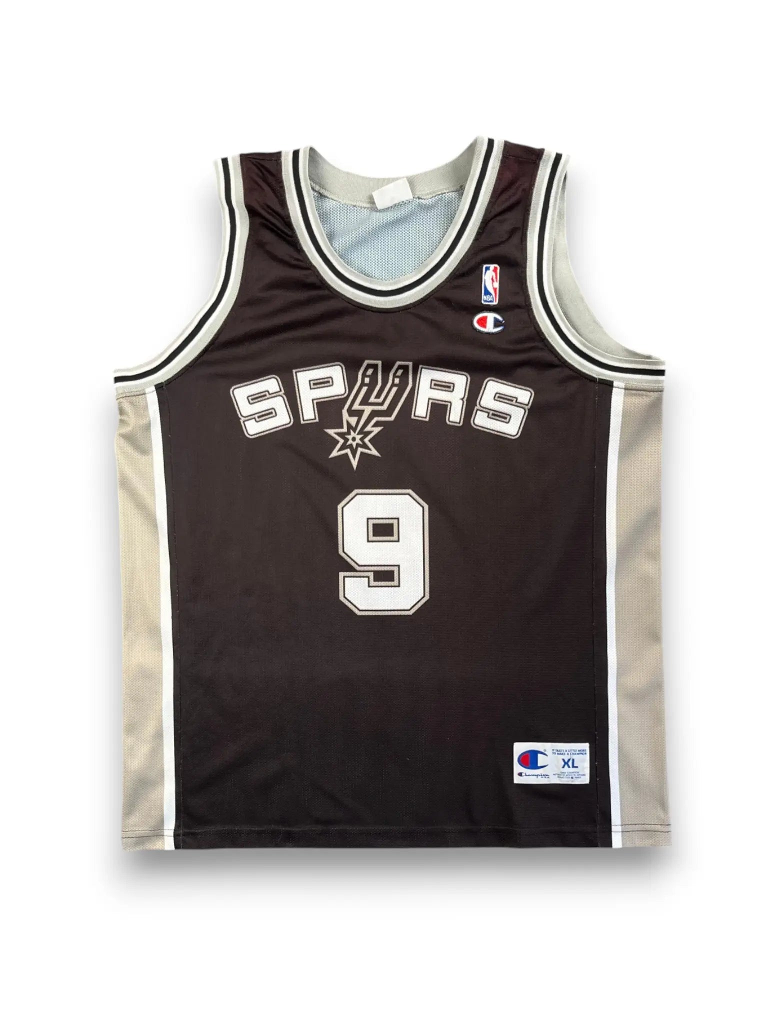 Tony Parker #9 - San Antonio Spurs Away 2002-2010 - Champion (L) - Maillot NBA