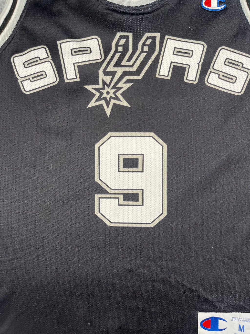 Tony Parker #9 - San Antonio Spurs Away 2002-2010 - Champion (M) - Maillot NBA
