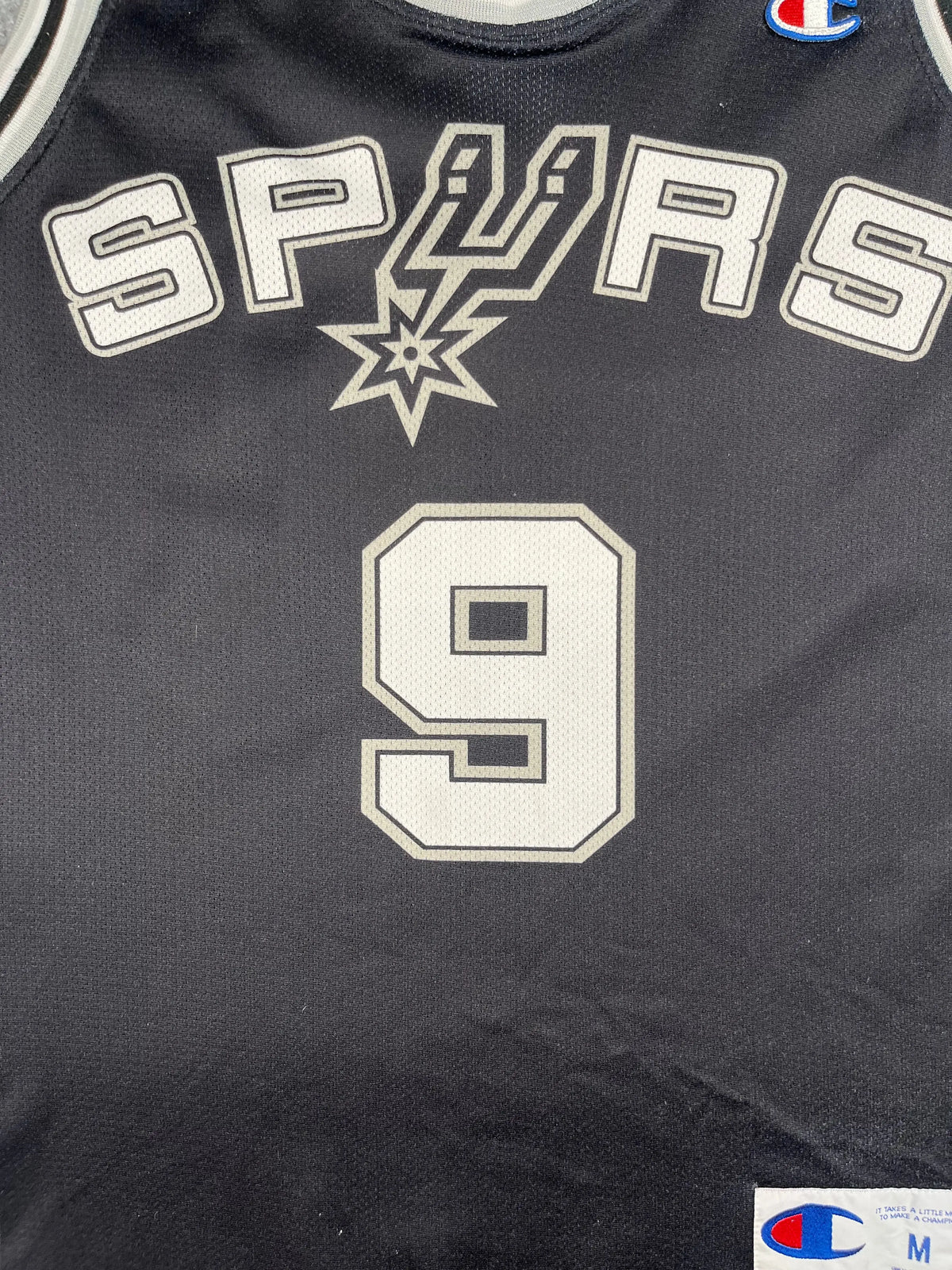 Tony Parker #9 - San Antonio Spurs Away 2002-2010 - Champion (M) - Maillot NBA