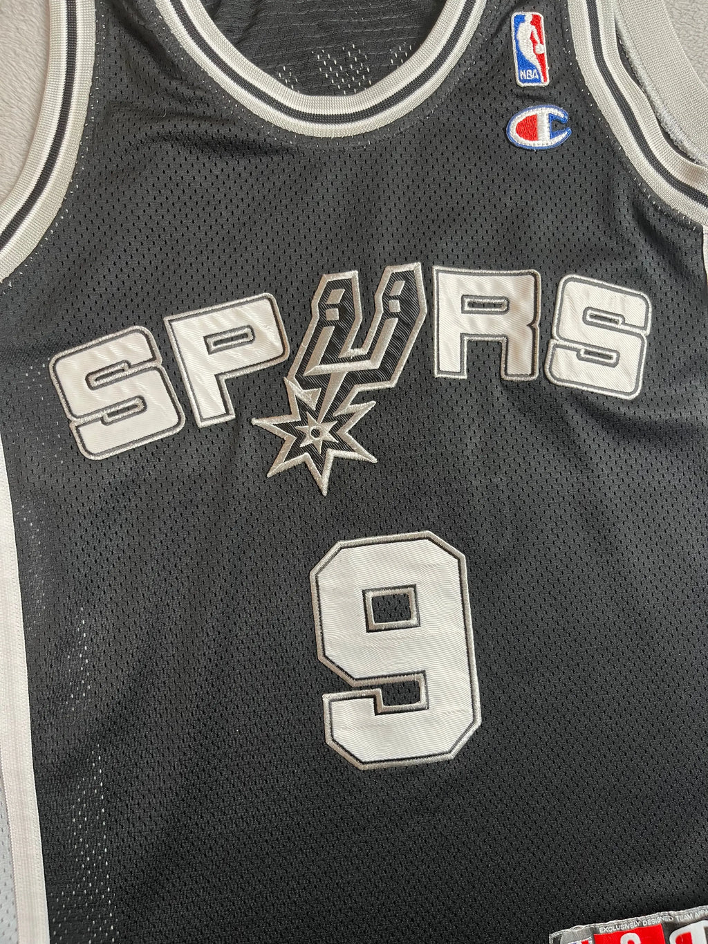 Tony Parker #9 - San Antonio Spurs Away 2002-2010 - Champion (S) - Maillot NBA