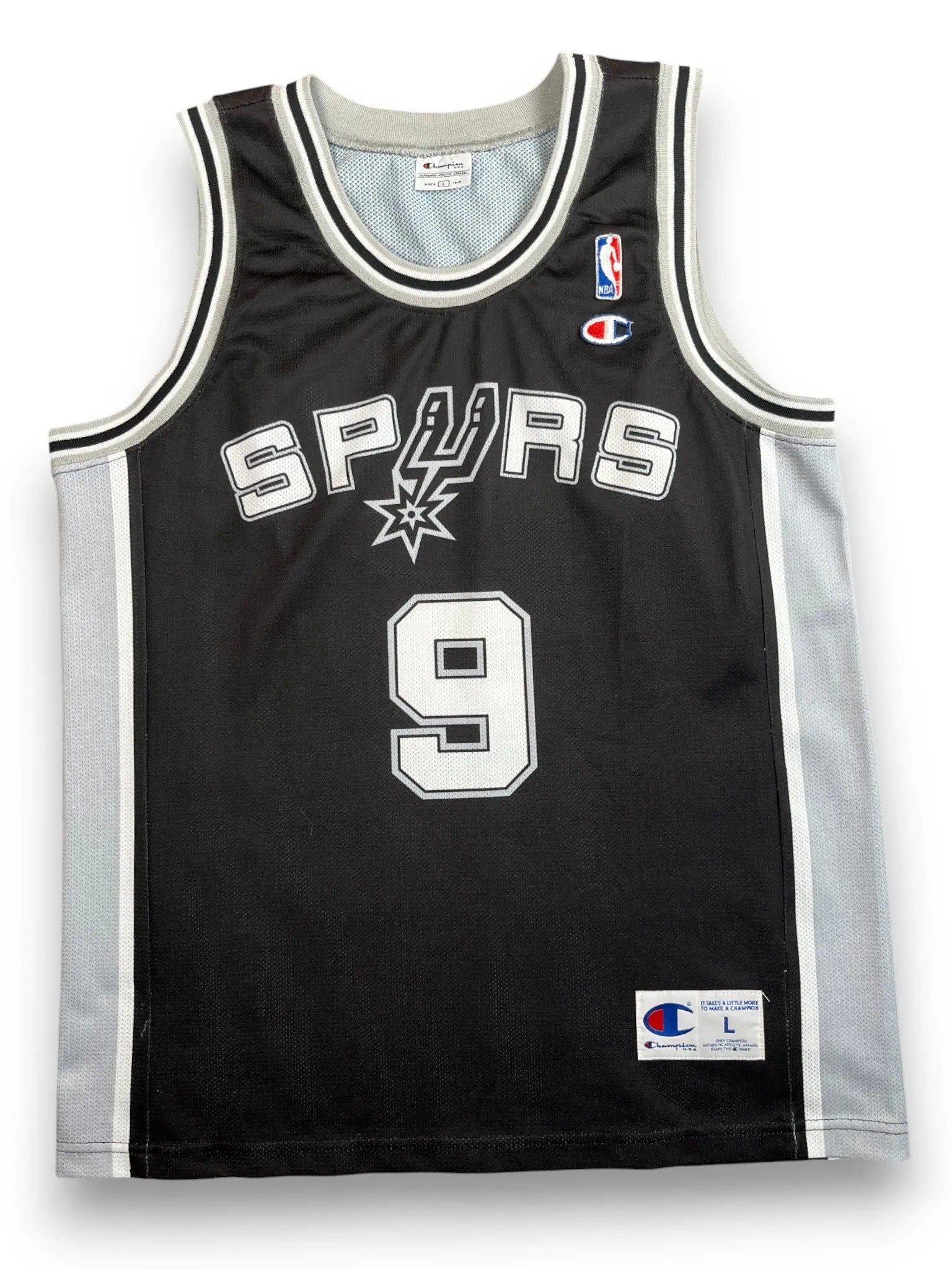Tony Parker #9 - San Antonio Spurs Away 2002-2010 - Champion (L) - Maillot NBA