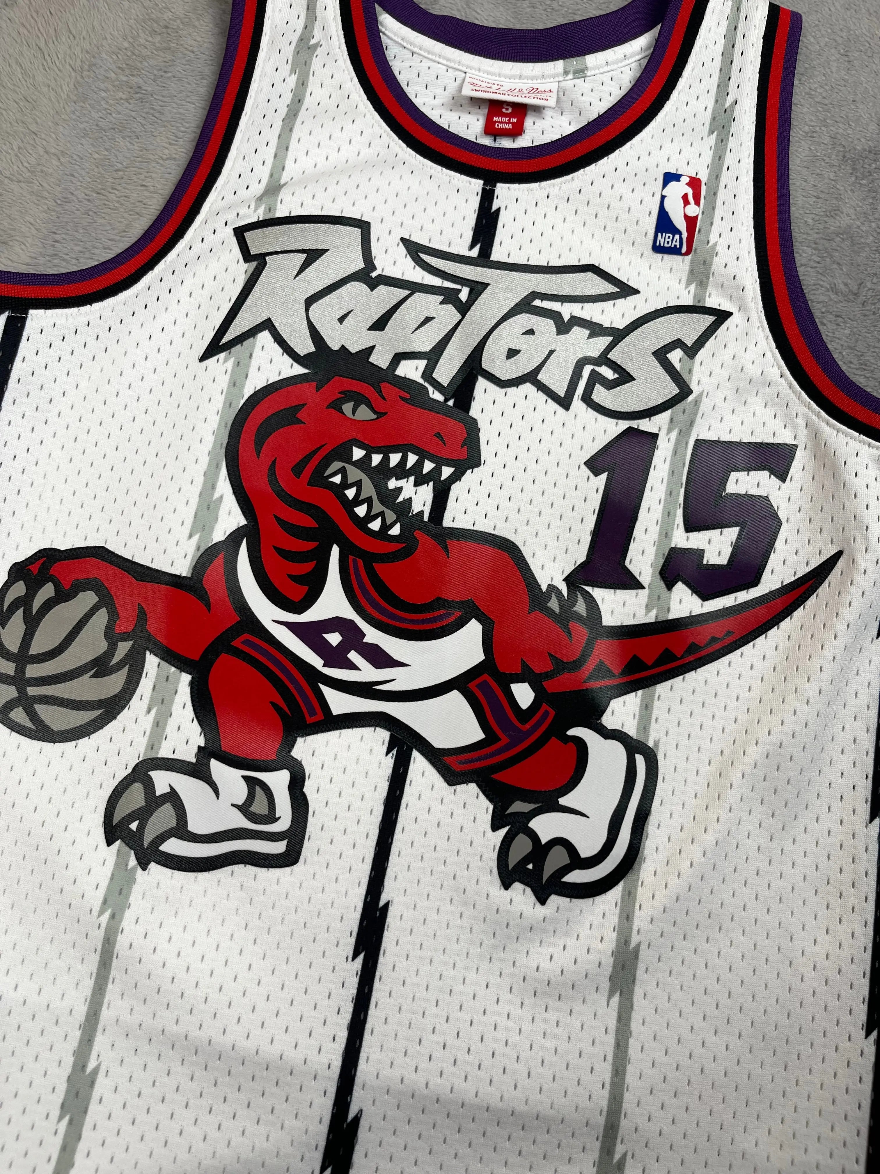 Vince Carter #15 - Toronto Raptors Home 1997-2003 - Mitchell & Ness (S) - Maillot NBA Mitchell & Ness