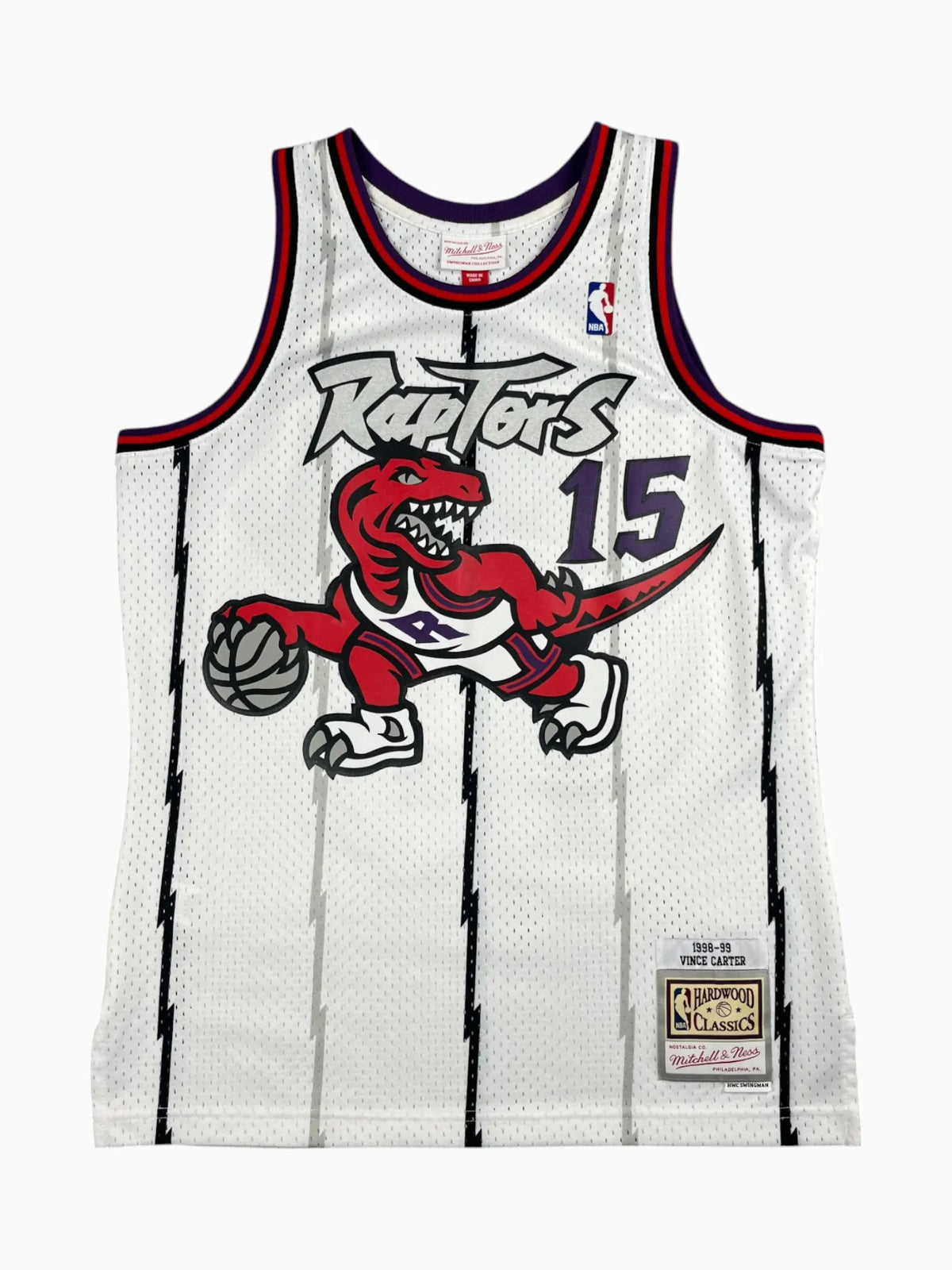 Vince Carter #15 - Toronto Raptors Home 1998-1999 - Mitchell & Ness (M) - Maillot NBA