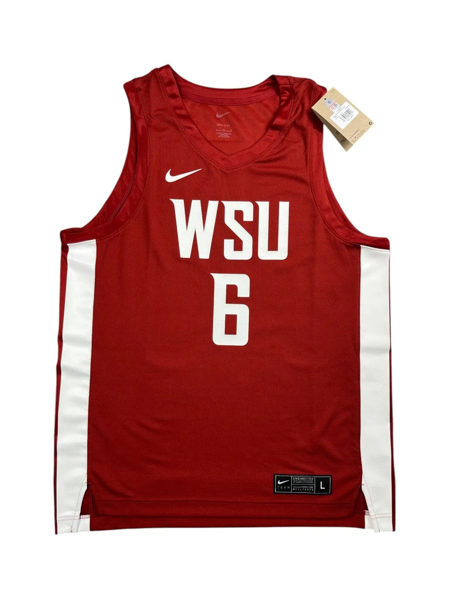 WSU #6 - Washington State Cougars NCAA WCC - Nike (L) - Maillot NBA *BNWT*