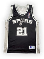 Tim Duncan #21 - San Antonio Spurs Away 1998-2010 - Champion (XL) Champion