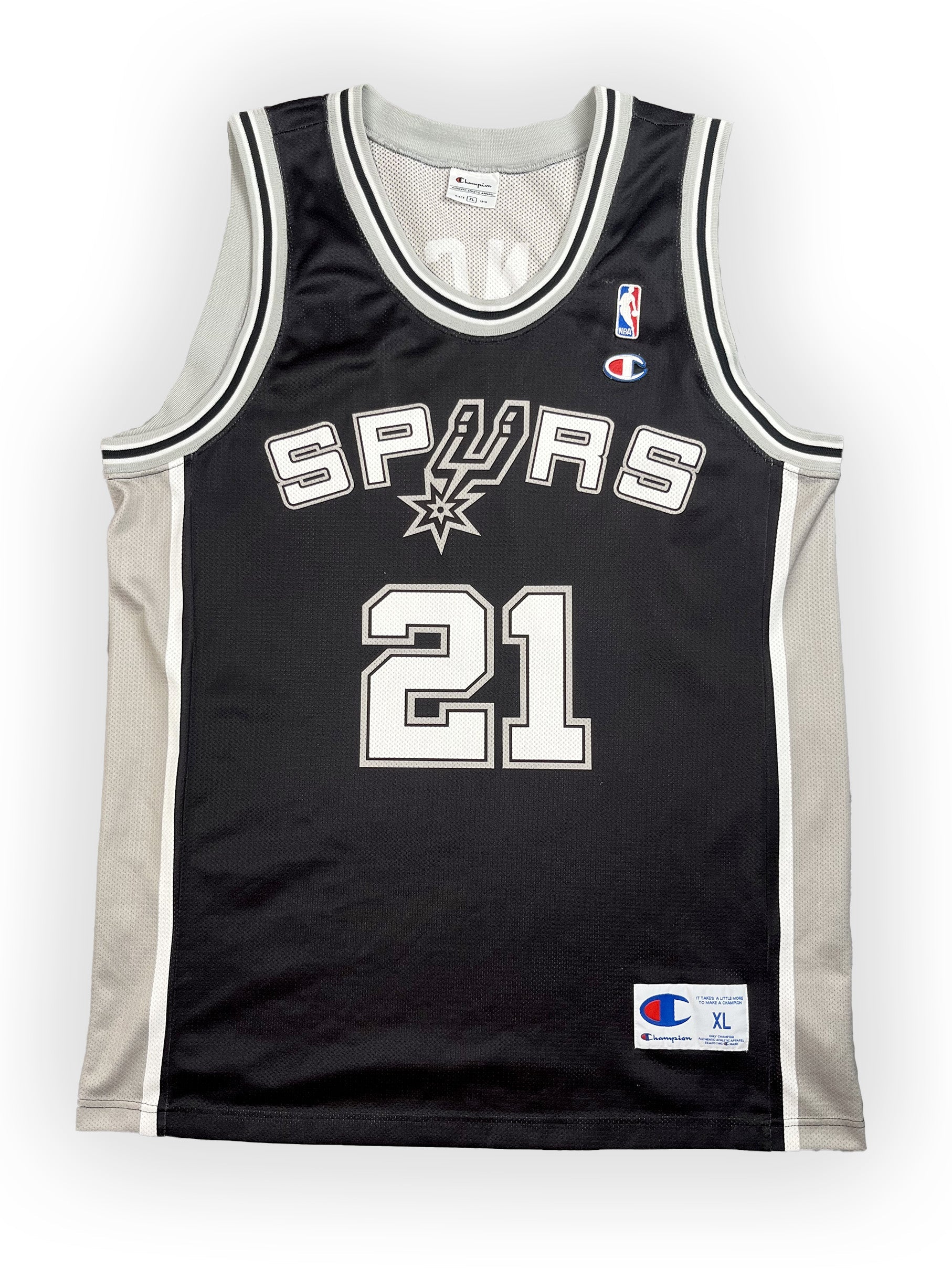 Tim Duncan #21 - San Antonio Spurs Away 1998-2010 - Champion (XL) Champion