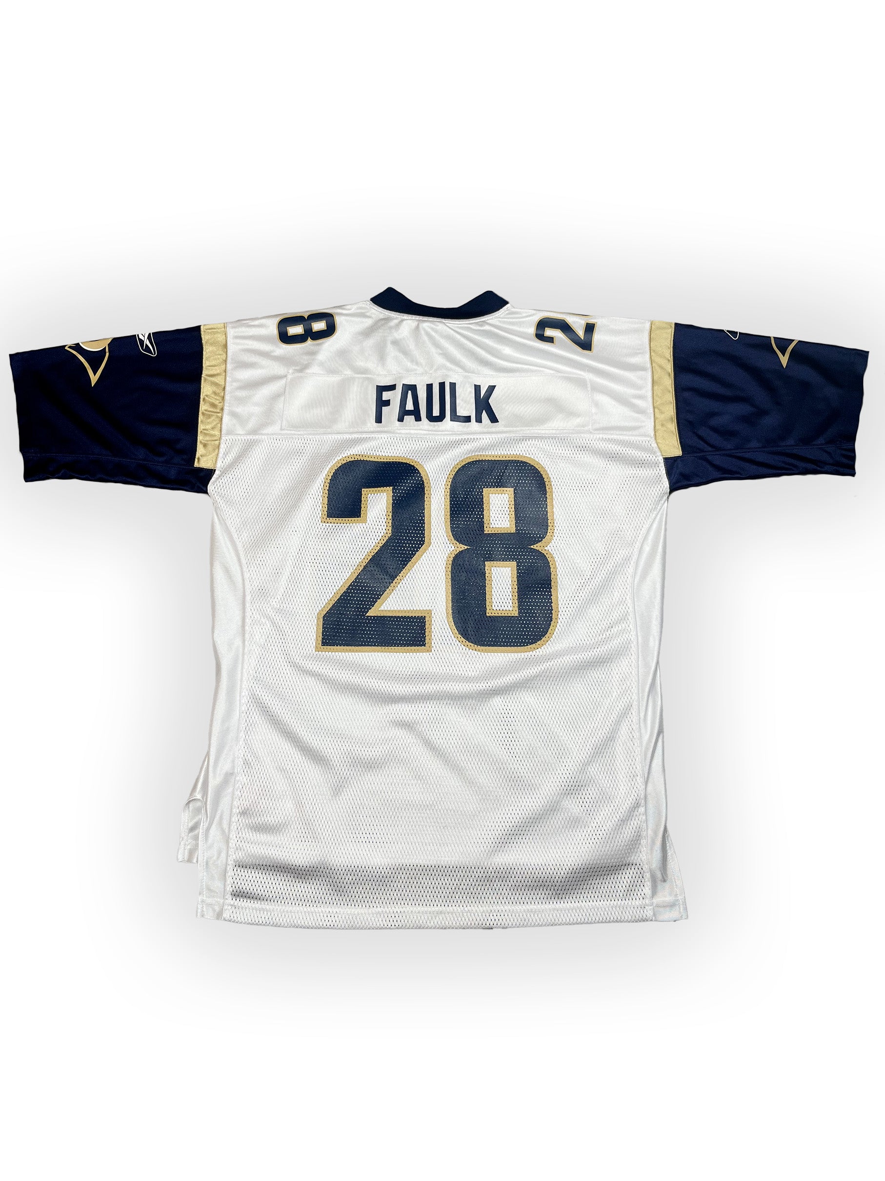 Marshall Faulk #28- Saint-Louis Rams Away 1999-2005 - Reebok (L) - Maillot NFL Reebok