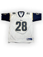 Marshall Faulk #28- Saint-Louis Rams Away 1999-2005 - Reebok (XL) Reebok