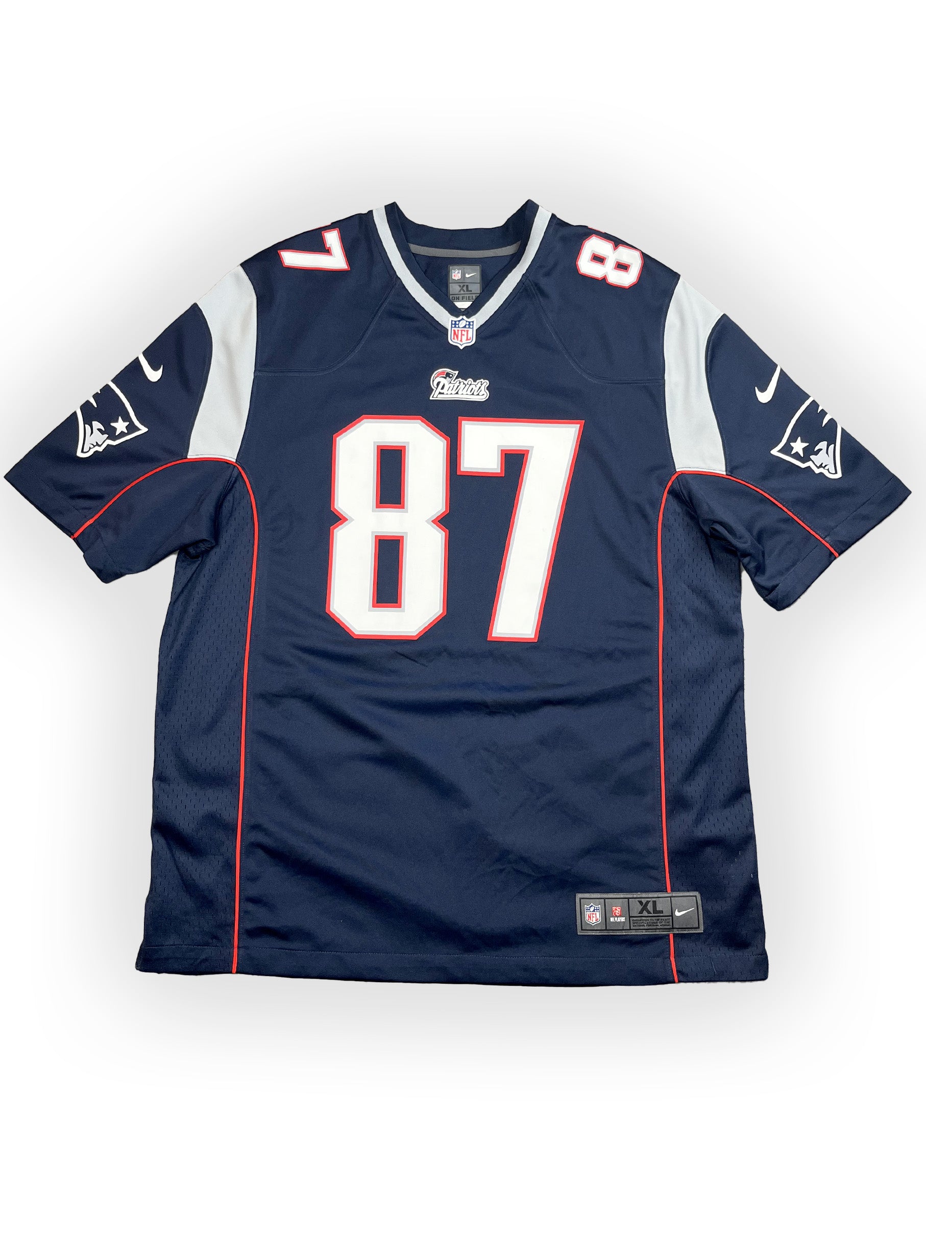 Maillot NFL vintage bleu marine New England Patriots Rob Gronkowski 87