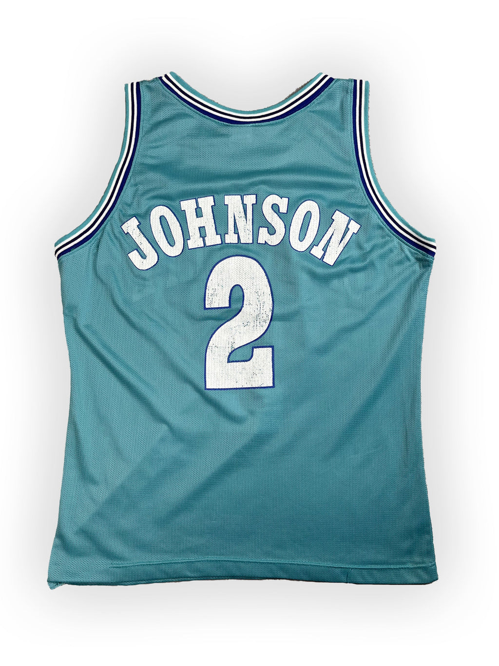 Larry Johnson #2 - Charlotte Hornets Away 1991-1996 - Champion (L) Champion