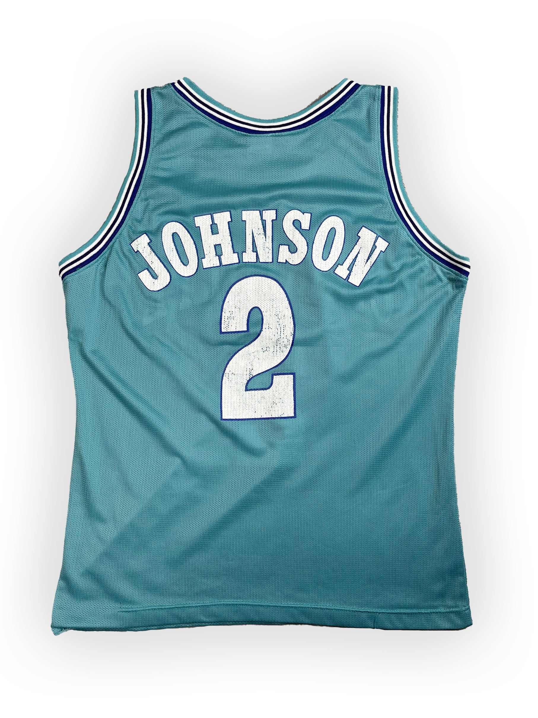 Larry Johnson #2 - Charlotte Hornets Away 1991-1996 - Champion (L) Champion