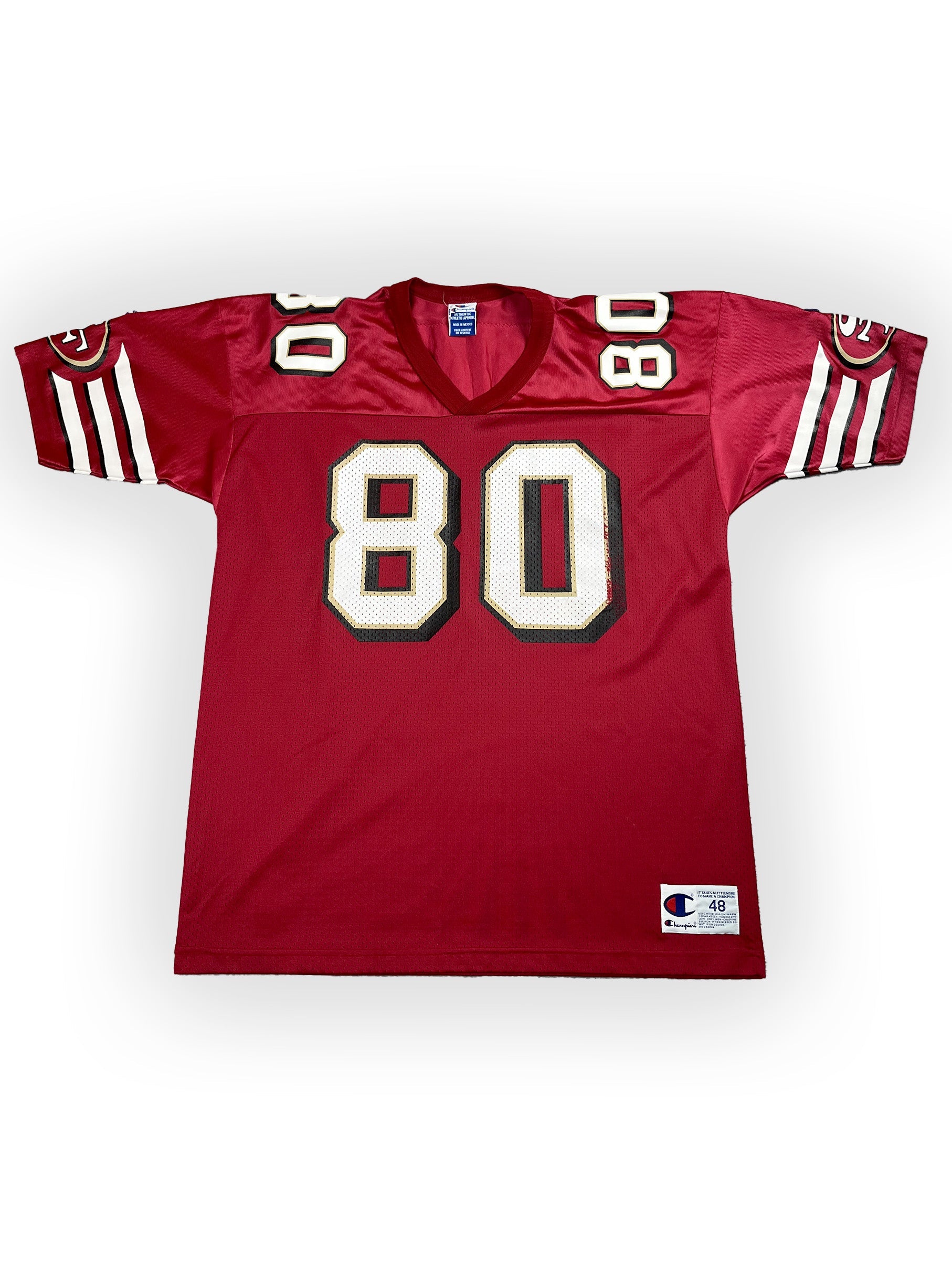 Jerry Rice #80 - San Francisco 49ers Home 1985-2000 - Champion (L) Champion