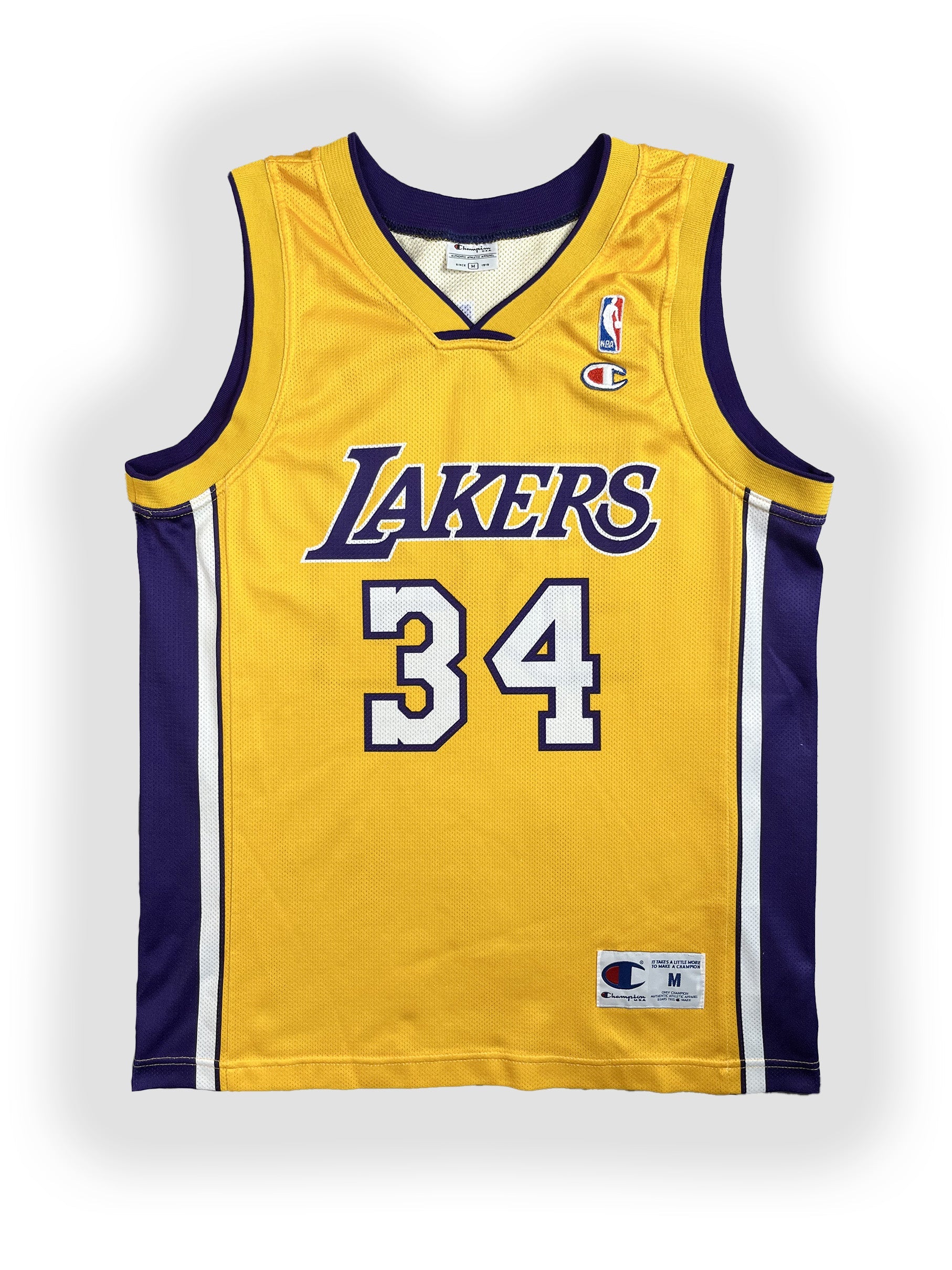 Shaquille O'neal #34 - Los Angeles Lakers Home 1997-2004 - Champion (M) Champion