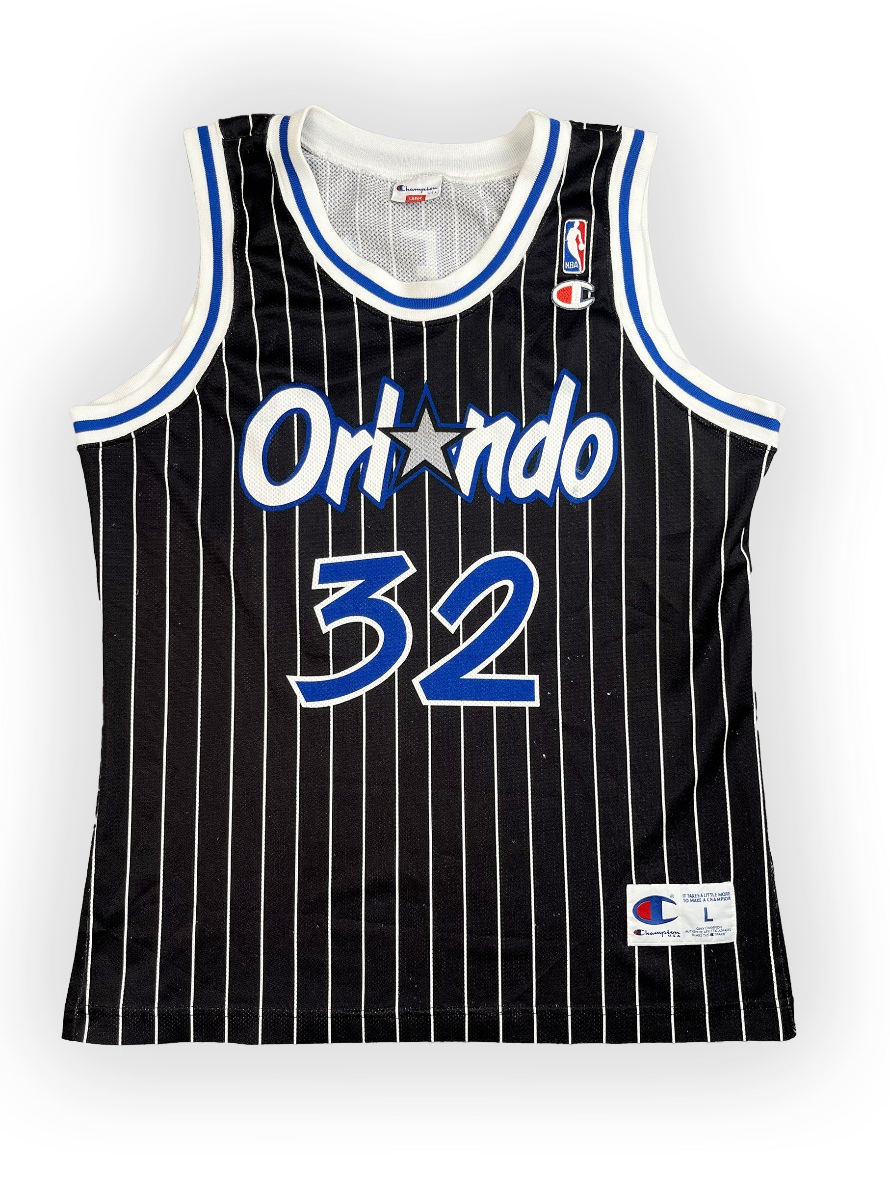 Shaquille O'Neal #32 - Orlando Magic Away/Alternate 1993-1996 - Champion (L) Champion