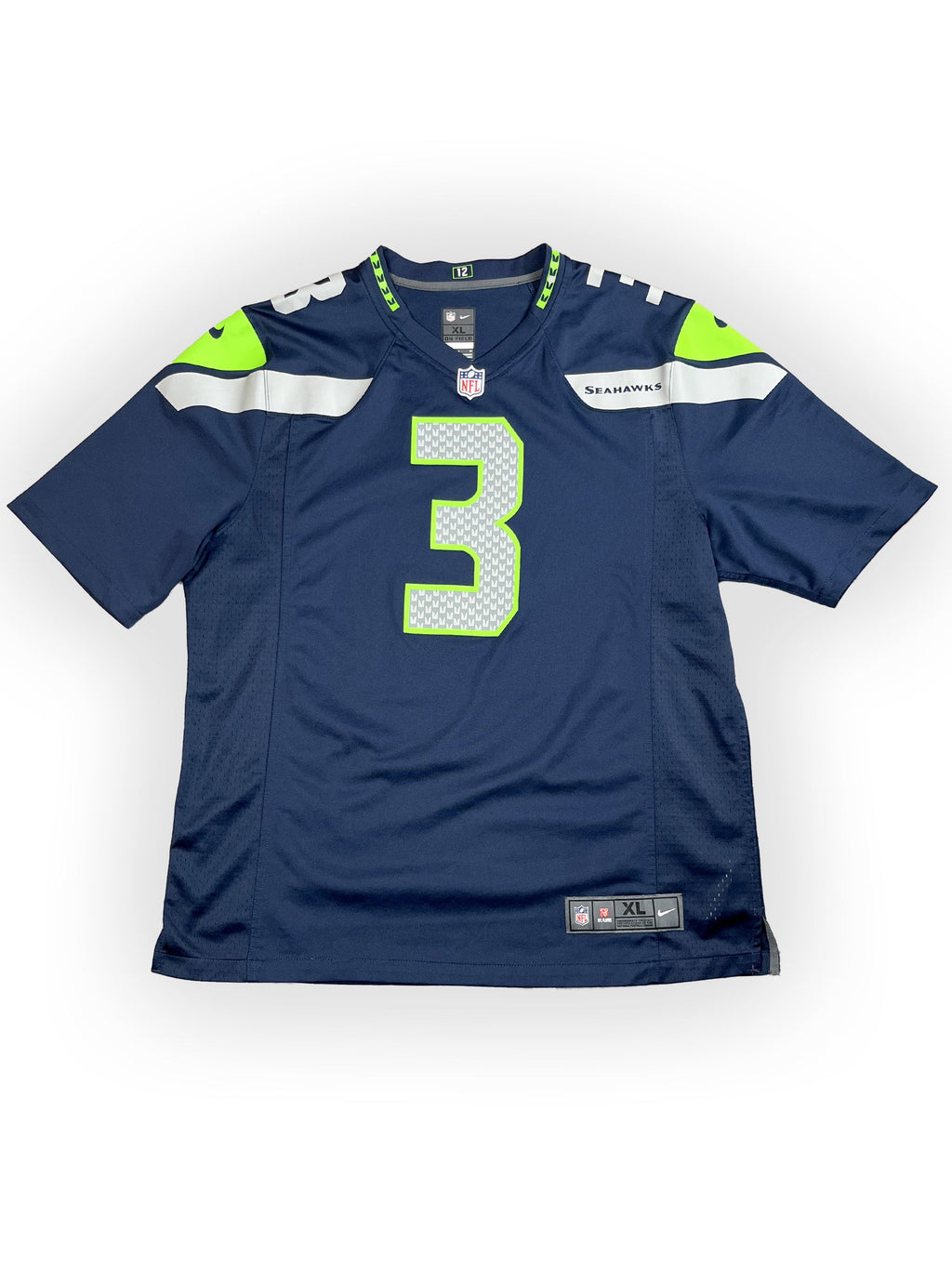 Russell Wilson #3 - Seattle Seahawks Home 2012-2021 - Nike (XL) Nike